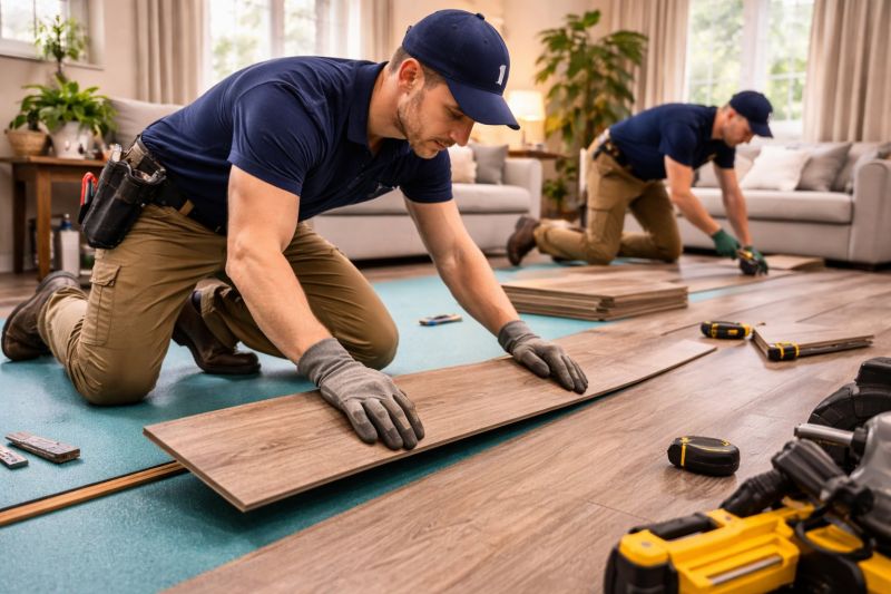 Laminate Floor Replacement in Highland, MD